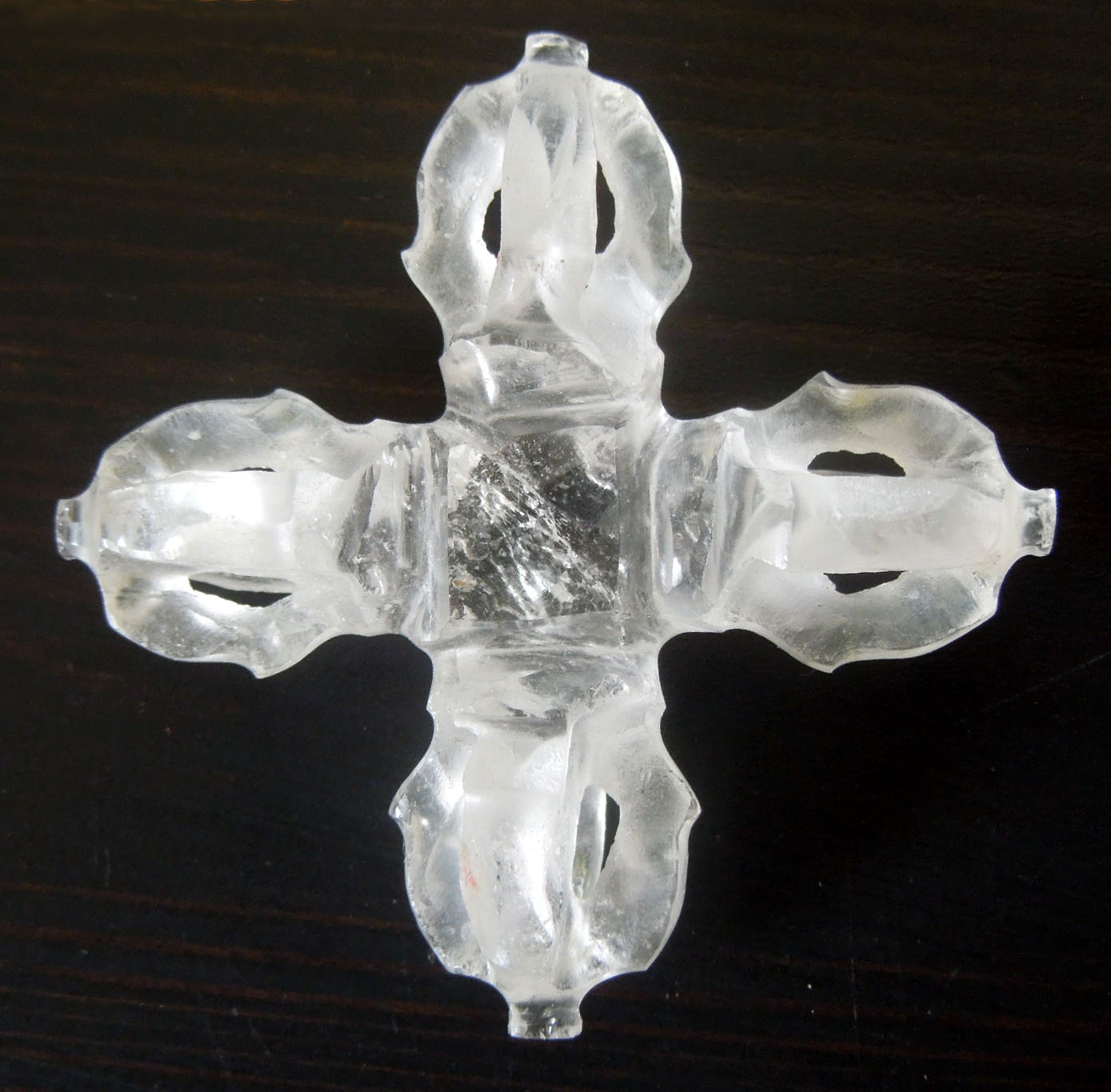 Dvojité dordže z himálajského křišťálu