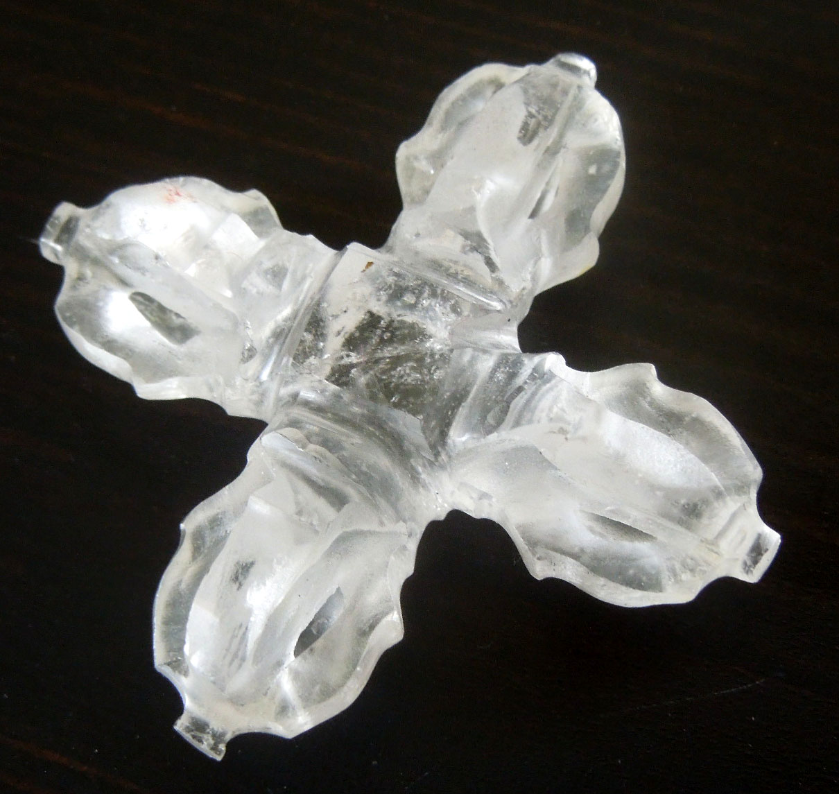 Dvojité dordže z himálajského křišťálu