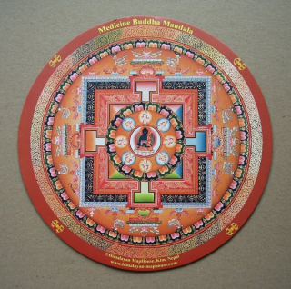 Mandala Buddha medicíny - podložka pod myš