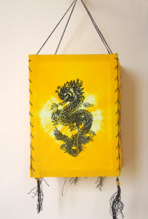 Ozdobný látkový lampion