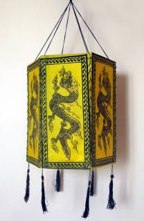 Papírový lampion šestiboký