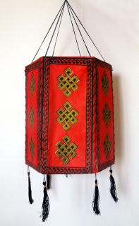 Papírový lampion šestiboký