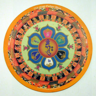Mandala s mantrou - podložka pod myš